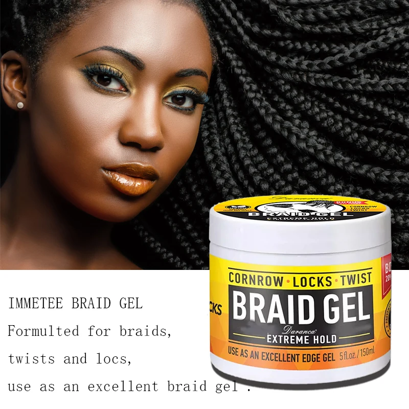 Good look hair gel private label braiding hair gel baby hair edge control twist and lock gel for black women