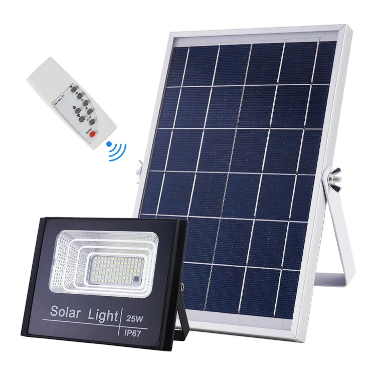 Eco-Friendly IP67 outdoor waterproof led flood light 25w solar light