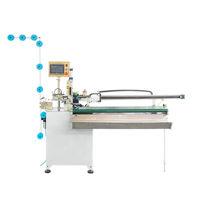 ZY-708-B full auto closed end zipper air operated towing zig zag cutting machine