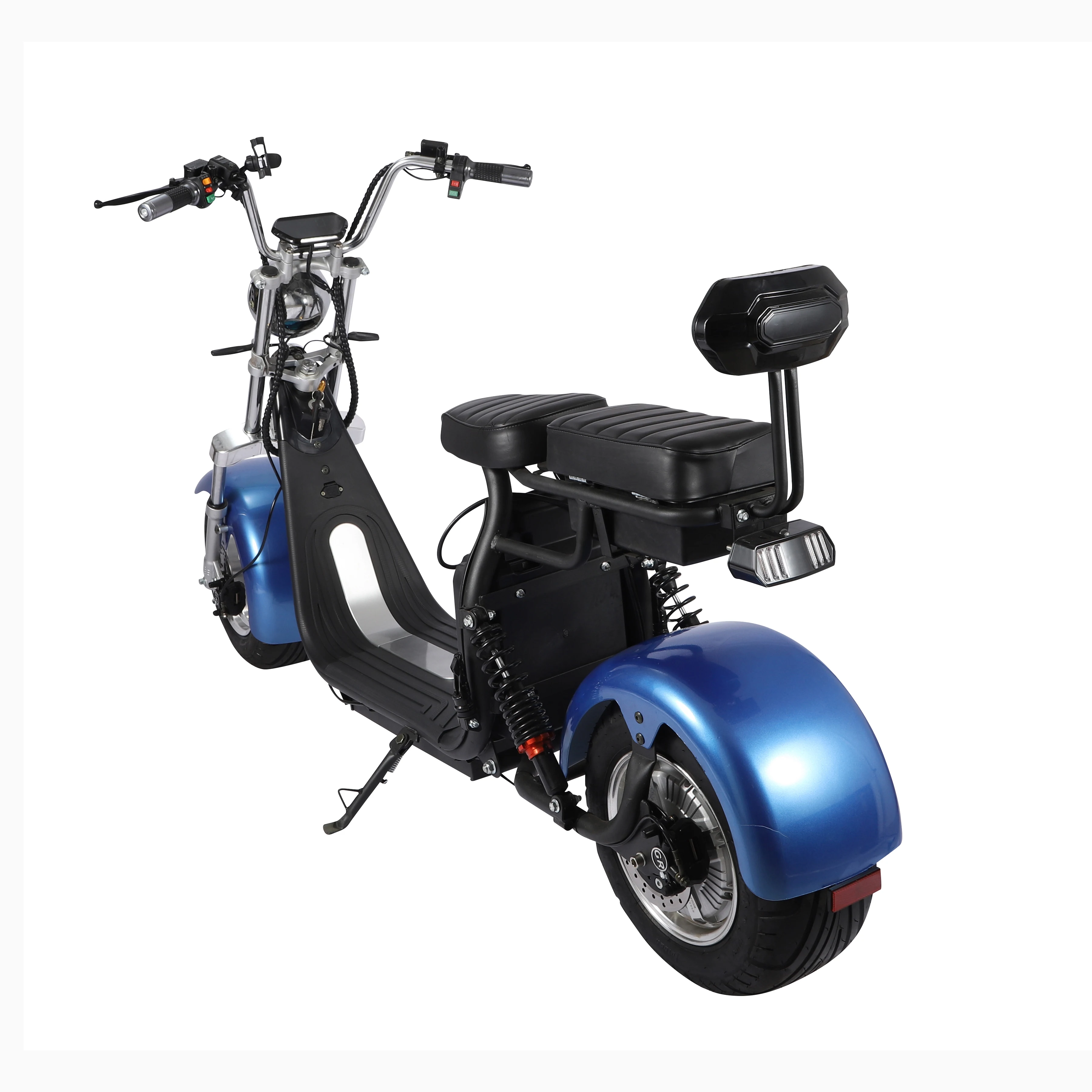 Powerful battery scooter fat tire 2 wheel electric citycoco 19.5 inch