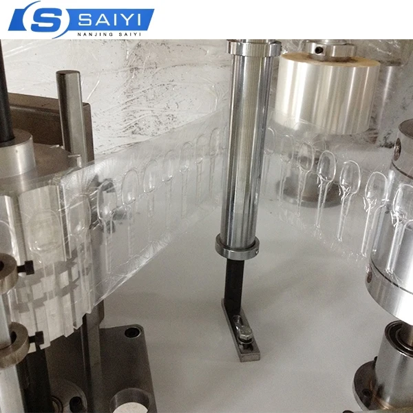 Fully Auto Disposable single use plastic PP spoon single wrapping packaging machine