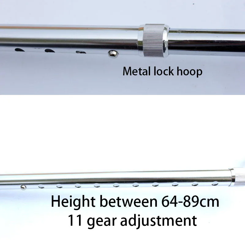 PortableLightweight Foldable aluminum telescopic Collapsible crutch Hand quad folding cane elderly walking sticks for old people