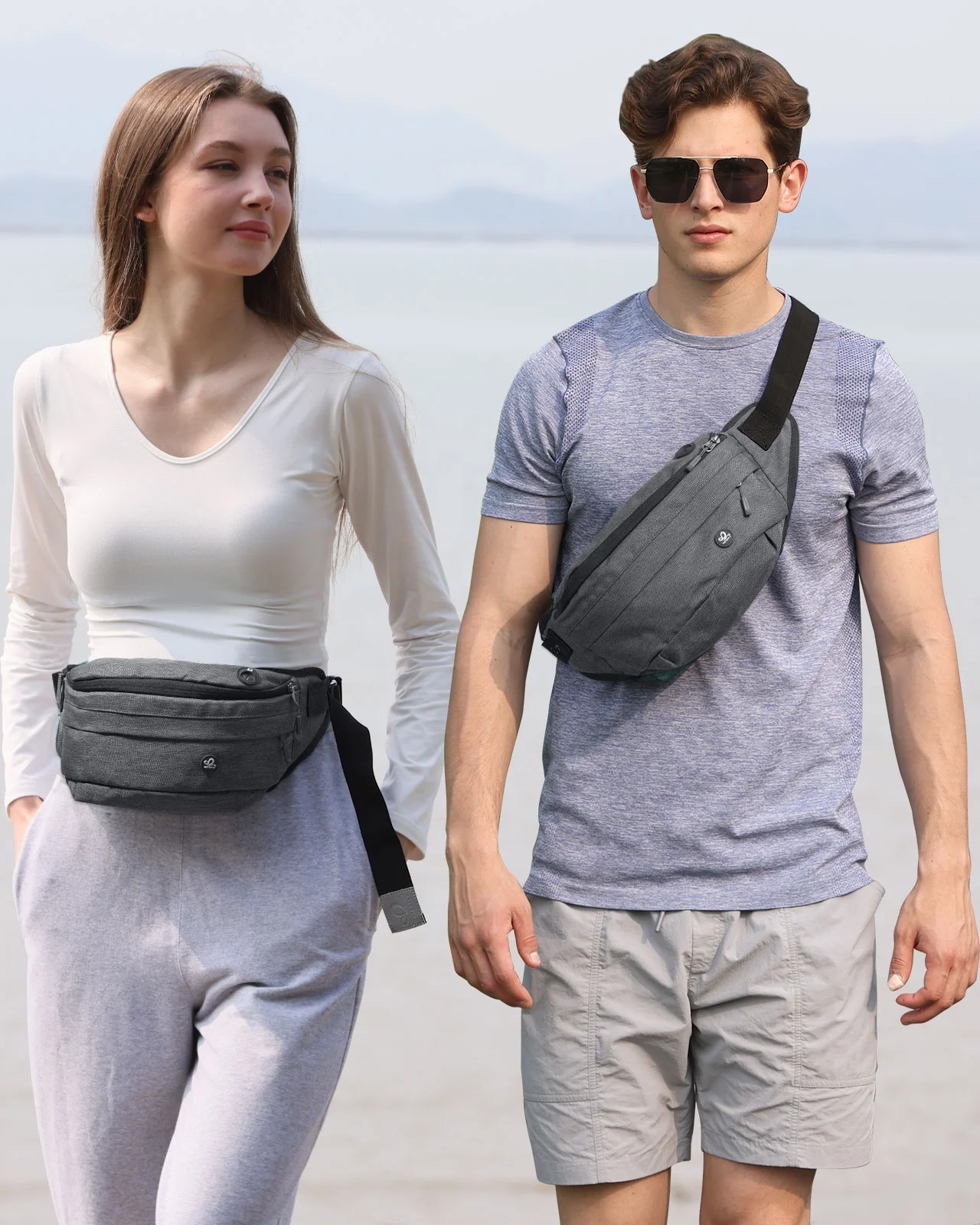 Classical outdoor sports running hiking jogging sacs banane Bumbags men women
