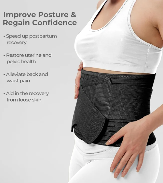 Best Selling postpartum slimming belly band C Section Recovery Must Haves Abdominal Binder Post Surgery Belly Wrap