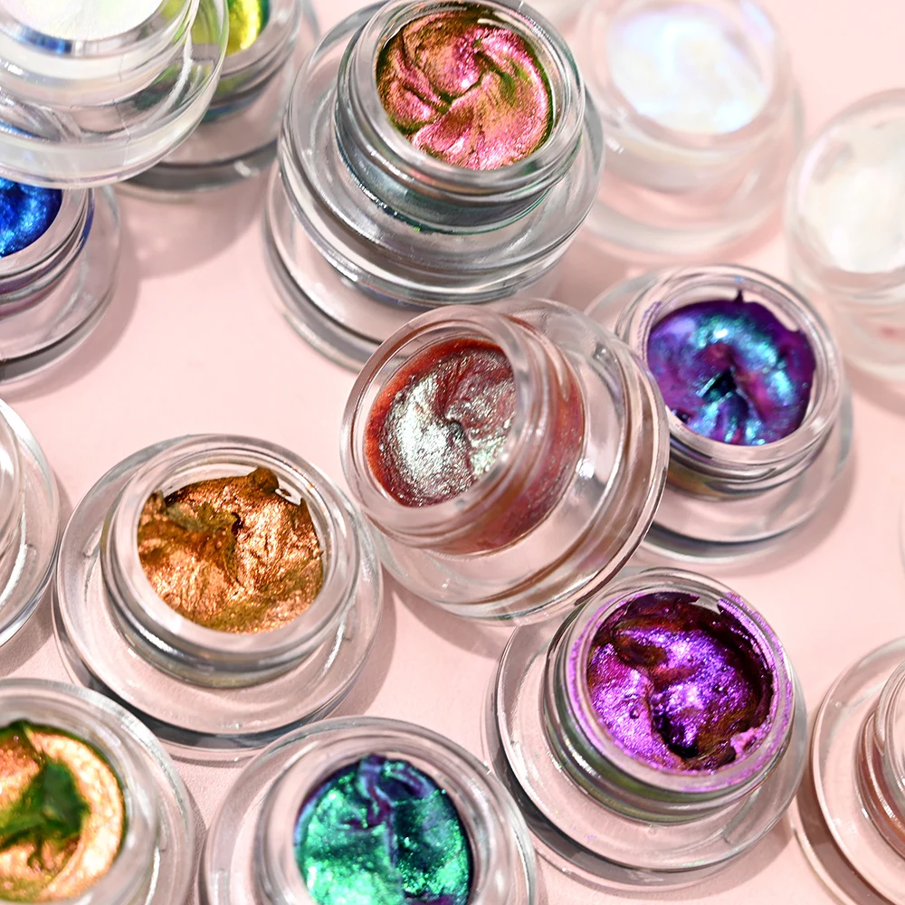 Chameleon Glitter Eyeshadow Duochrome Cream Eye Makeup Cosmetics Glitter Gel Eyeshadow