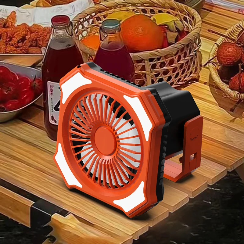 Customized Portable MINI Rechargeable Battery Smart Wireless LED Light Remote Camping Outdoor Ceiling Fans