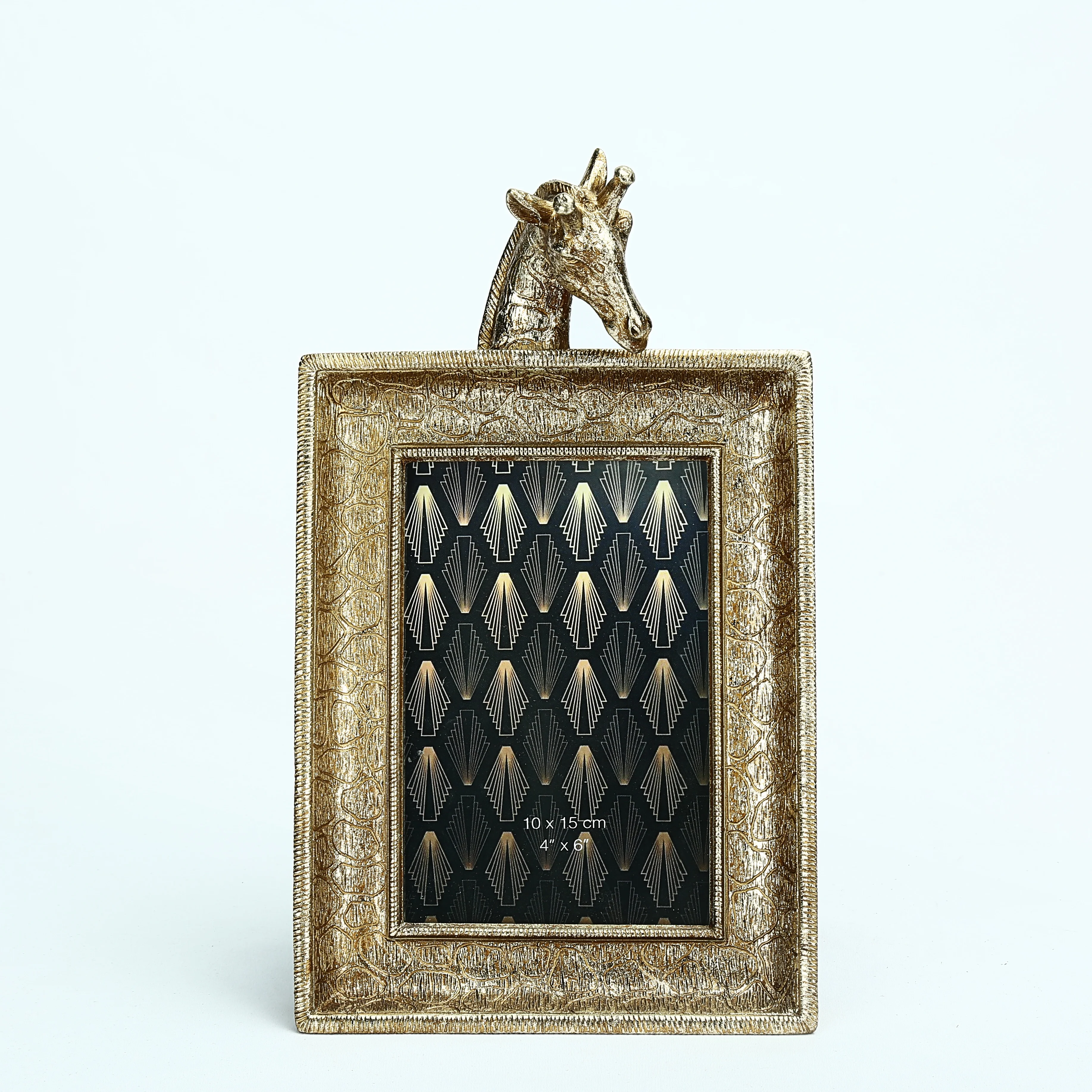 Resin Gold Giraffe Photo Frame Customized for Home Decor