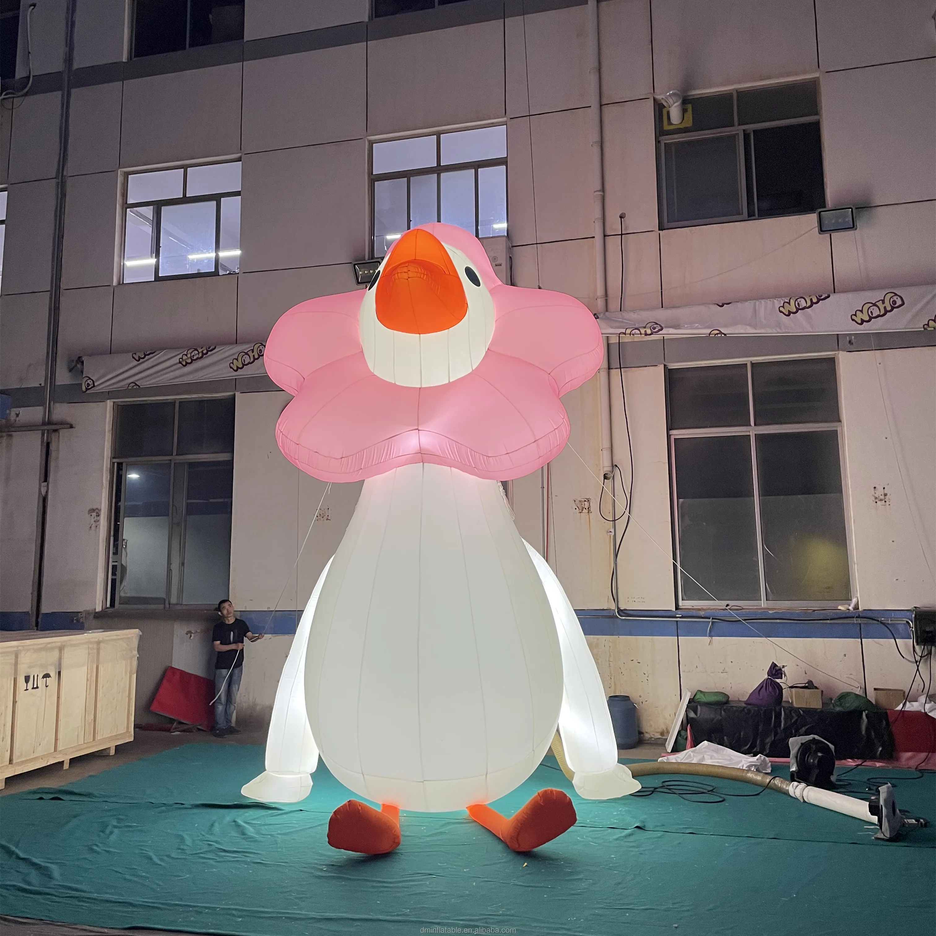 DAMING Advertising Company Mascot Costume Cartoon Inflatable Goose Costume With logo Printable