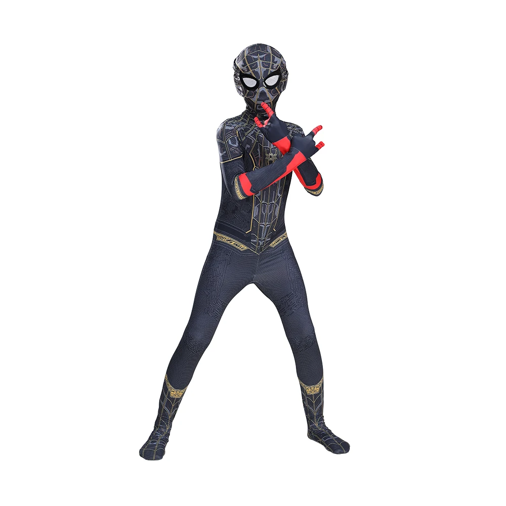 22STYLES Unisex Kids Superhero Spiderman Costume Set 3D Style Halloween Cosplay Bodysuit for Boys and Girls for Adults