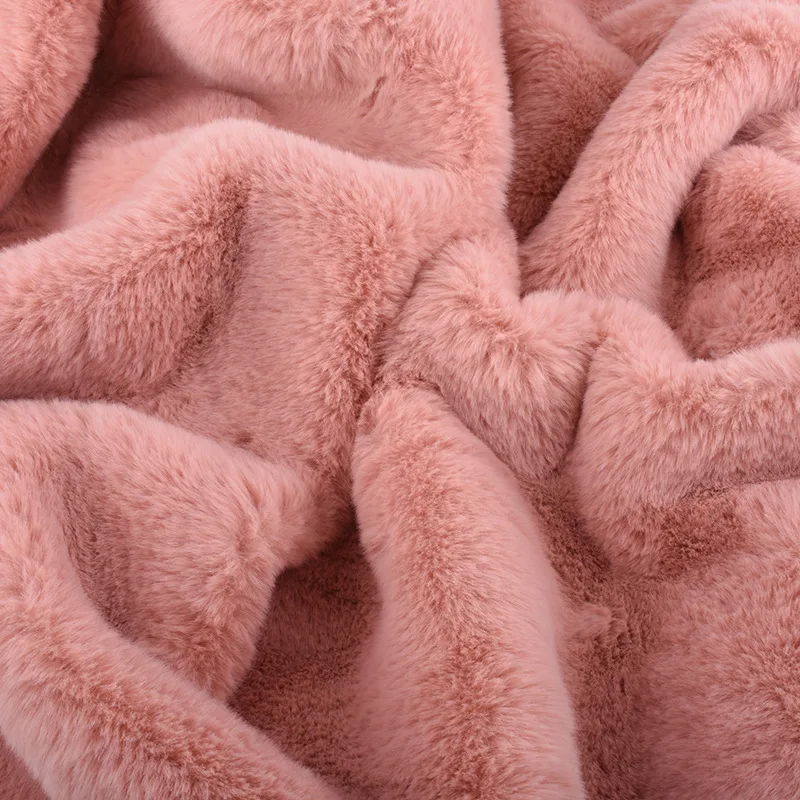 Recycle super soft soft 10mm 15mm 20mm polyester recycled faux fur material rabbit artificial fur fabric for garments/toy/sofa