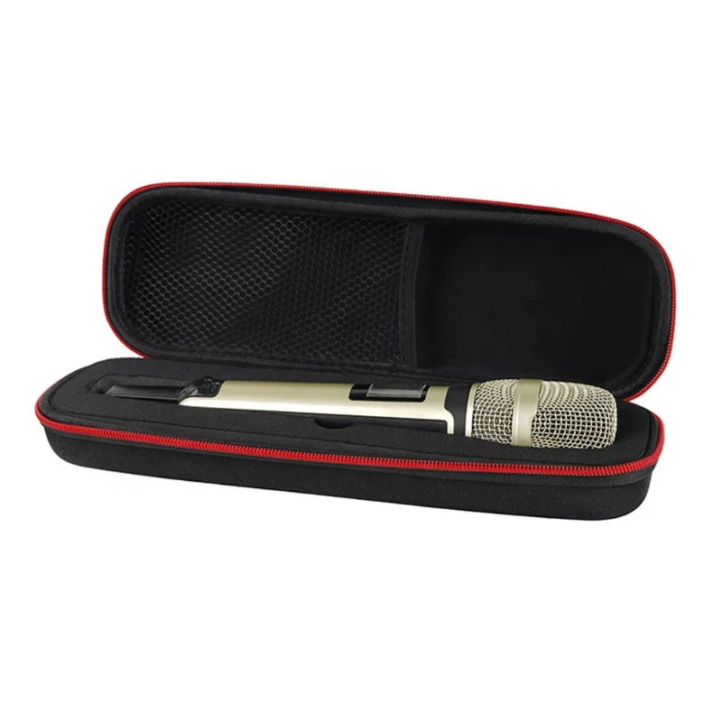 Customized Portable handheld wireless microphone EVA Hard Shell Wireless Microphone Storage bag Microphone carrying flight case