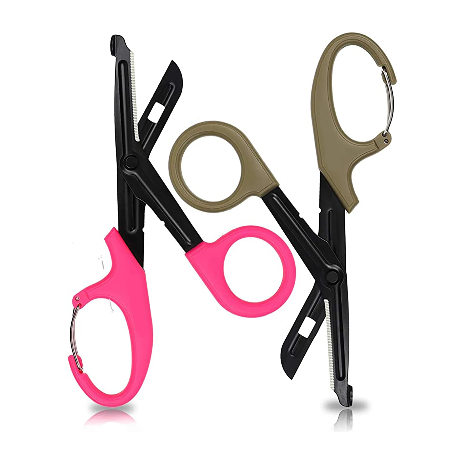 Multi Color trauma shears medical scissors with carabiner Bandage Scissors