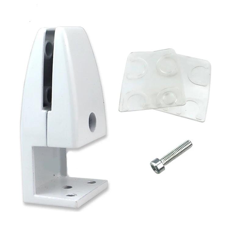 Office desk aluminium L shape screen clamp