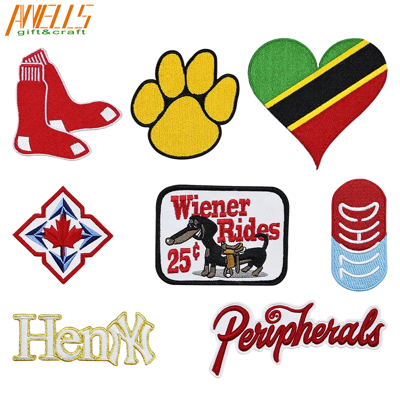 Embroidered Iron-On Patch Letters Badge College Park Artist Space Featured Rock Bands Movie Anime Da Culture Hat Travel Applique