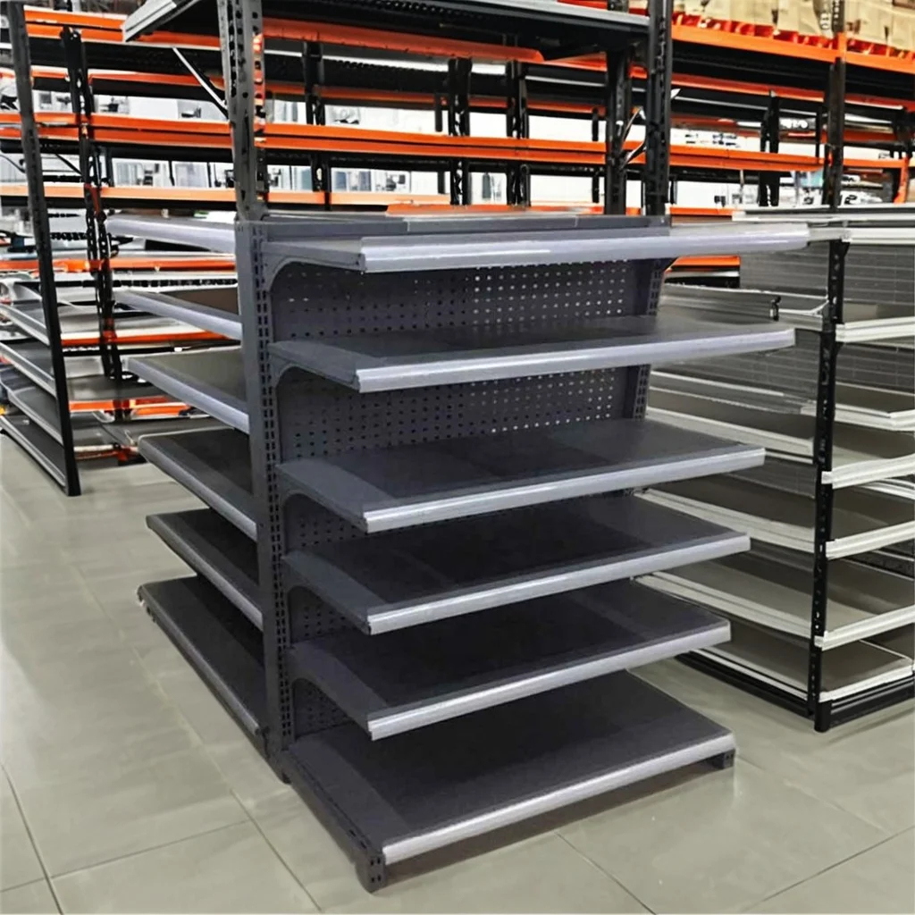 Grocery Store Display Shelf Supermarket Display Stand Grocery Rack Retail Wall Shelving