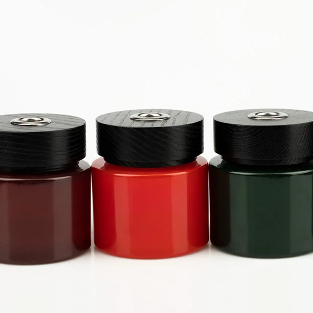 Vietnam Customized Flameless Reed Diffuser Bottle Perfume Oil Black Wood Cover Lids Bottle Caps Closures