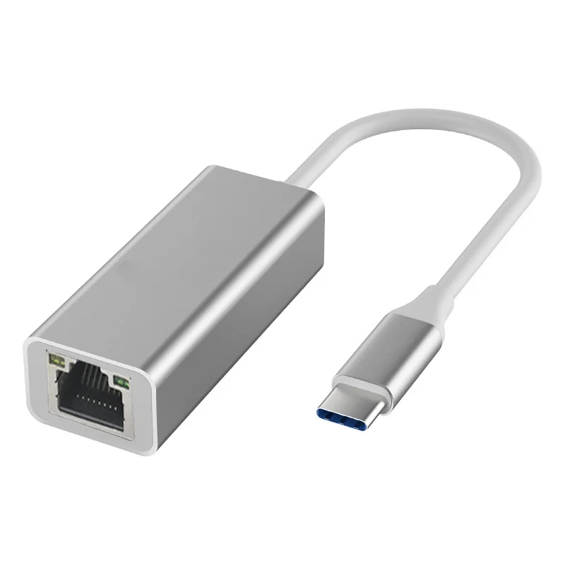 USB C to Ethernet Adapter 100Mbps Gigabit RJ45 to USB Type-C Ethernet LAN Network Adapter converter for Laptop