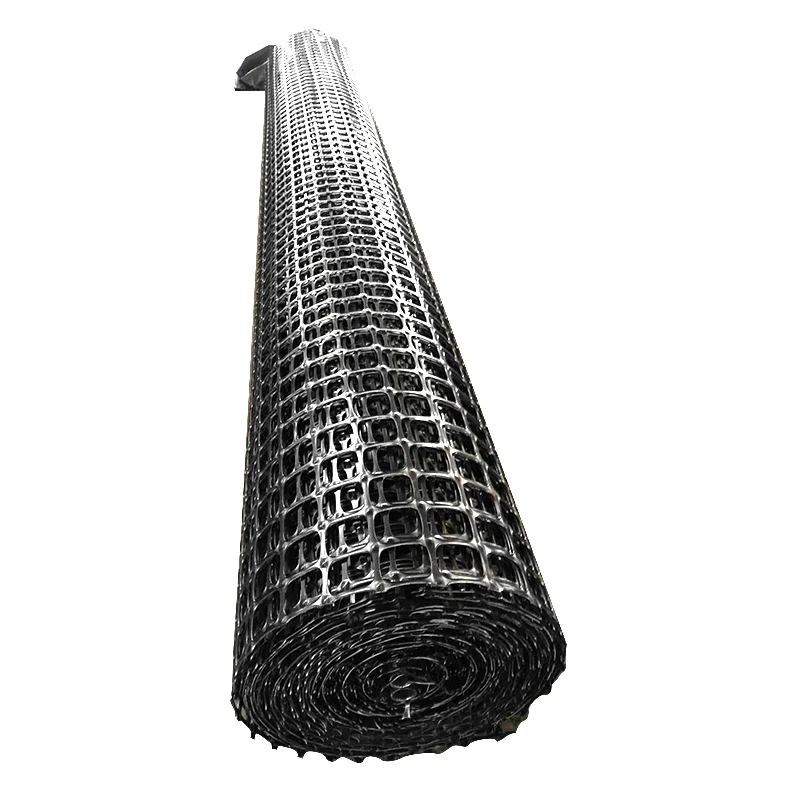 Mining polypropylene pp biaxial plastic geogrid mesh roll