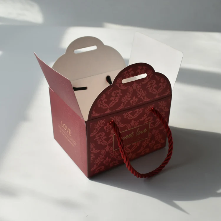 Boite cadeau en papier de luxe avec papillon pour конфет шоколадные закуски gateau pomme poignee впечатление логотип