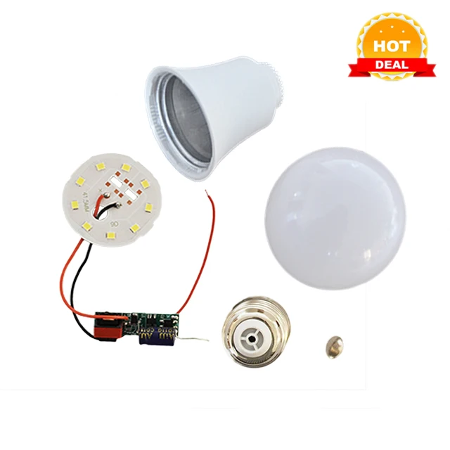 Zhongshan освещение AC220V 3W 5W 7W 9W 12W Светодиодная лампа сырье светодиодное SKD/CKD