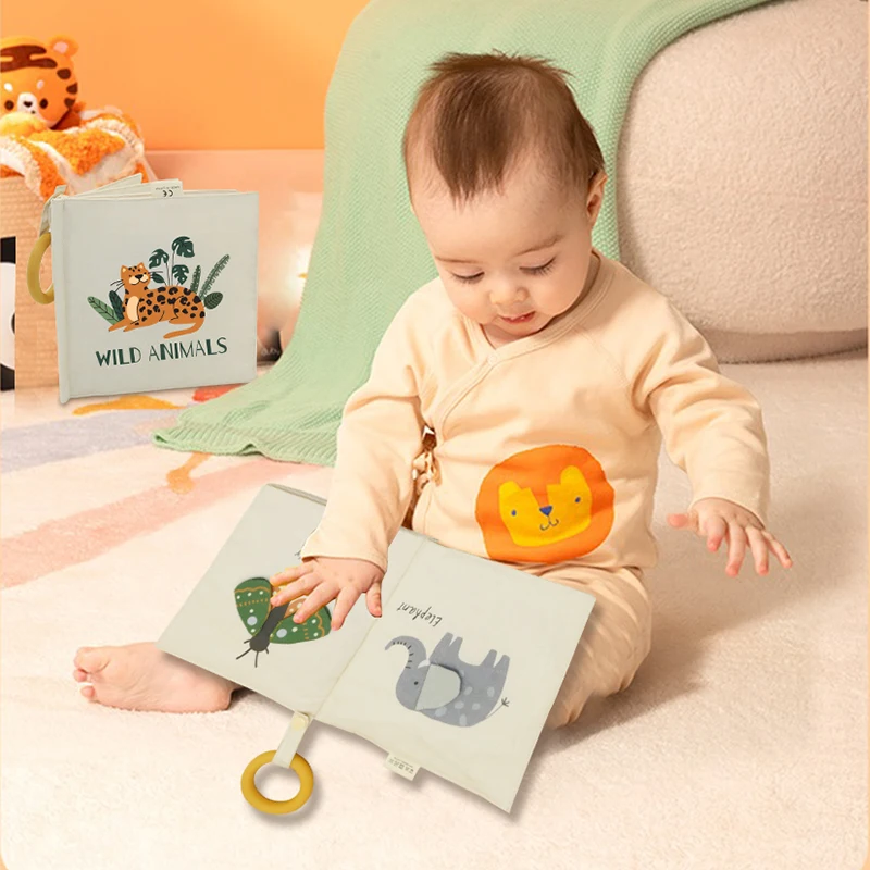 Baby Early Educational Fabric Cloth Book Bath Washable Books Nontoxic Soft Baby Fabric Toys