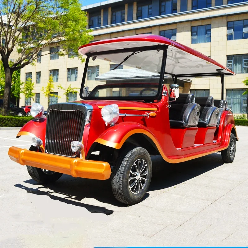 Роскошные сиденья Электрический винтажный автомобиль Классический экскурсионный