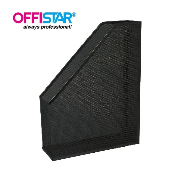 Office school desktop organizer black metal mesh folder file document book magazine holder