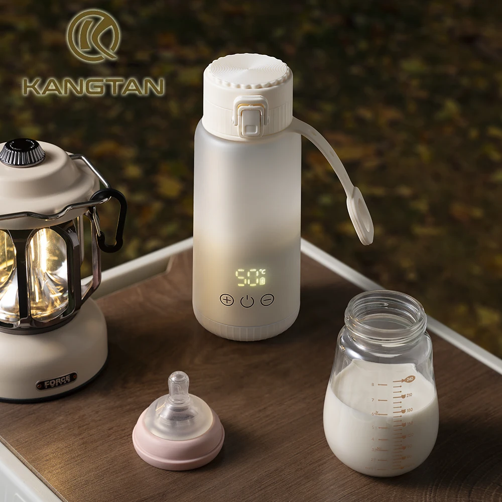 300ML Tritan 316 Stainless Steel Baby Bottle Warmer and Thermostat Portable Electric Kettle USB Wireless rechargeable kettle