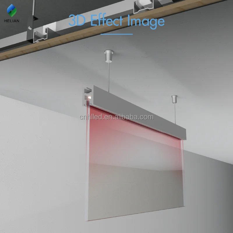 Top quality Linear aluminum led profile with glass for guide lighting effect 360 degree led aluminium profile