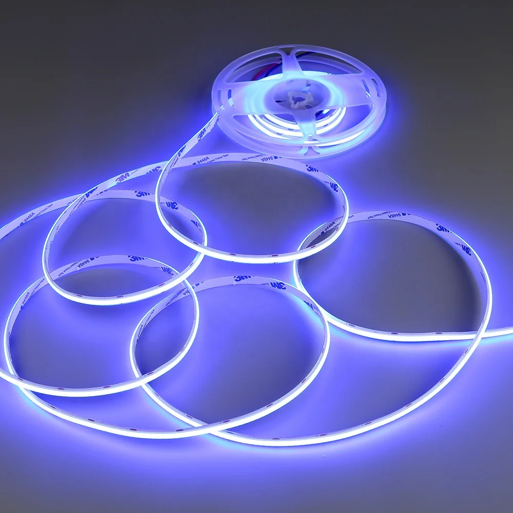 Competitive Factory Price Dotless luces led Light Dimmable Dream Color 600leds/m RGB Digital 12V COB RGB custom led strip Light