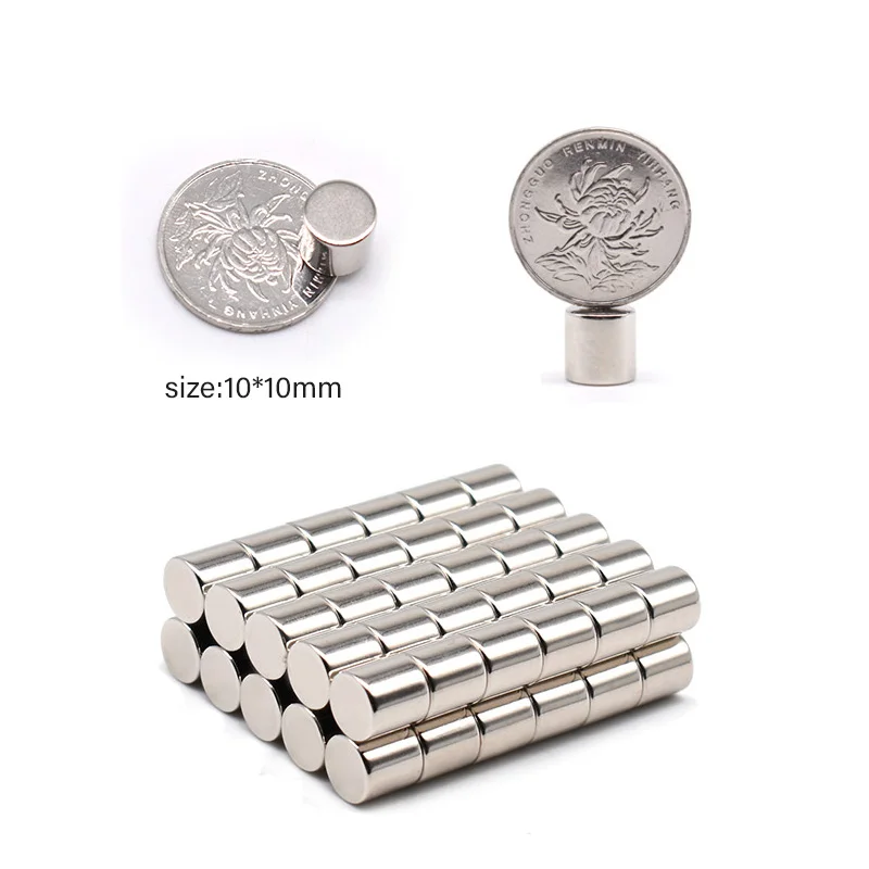 Free Sample N52 Super Strong Cylinder Neo Magnets Customized Different Shape  Permanent Neodymium magnet