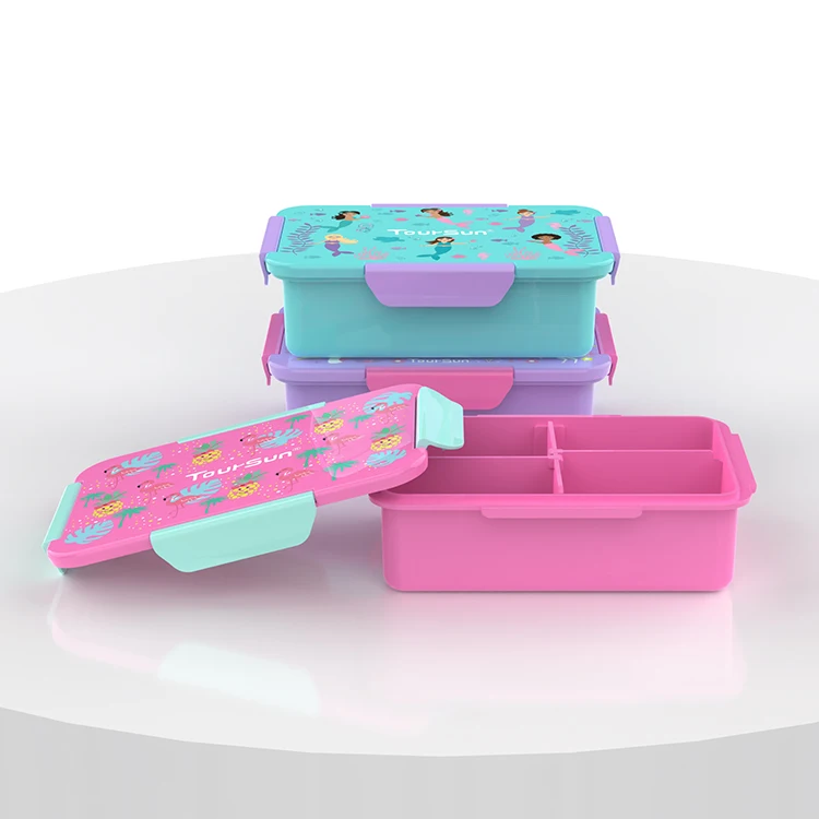 2023 Food Storage Container 800ml Bpa Free School Kid Plastic leakproof Bento Lunch Box