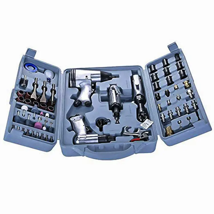 Wholesale Only Car Tools Set Repair 71 Pcs Heavy Duty Storage Case Ratchet Chisel Blow Gun Air Impact Tool Kit