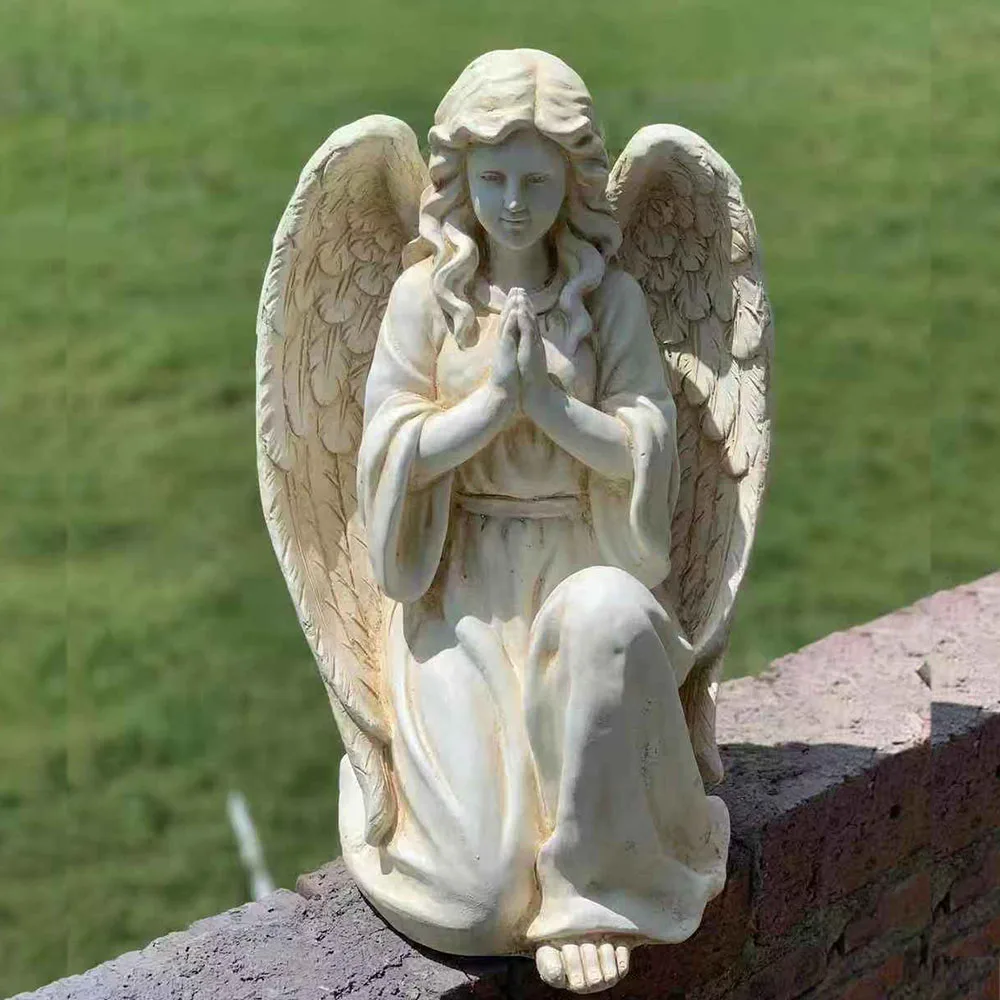Magnesium oxide garden decoration angel figurines