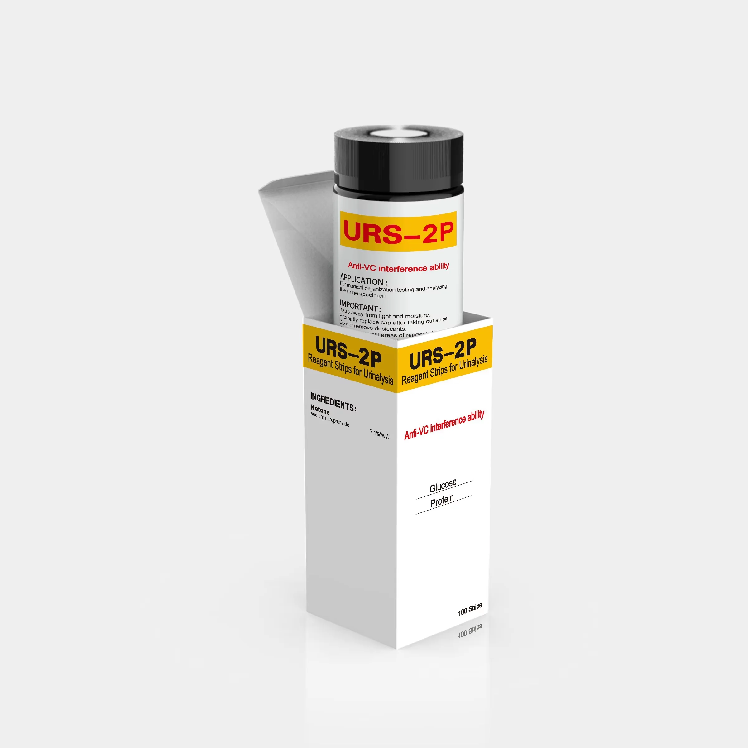 Protein & glucose Urine Test strips, Diabetic Urinalysis test strips