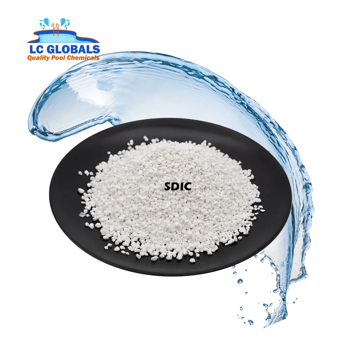 China Raise shrimp use SDIC 56% chlorine granules price