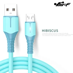 High Quality Soft Micro USB Cable Led Light Data Cable 3A Fast Charger Usb Cable Micro Pvc Silicone Standard Type C Stock TPE 1M