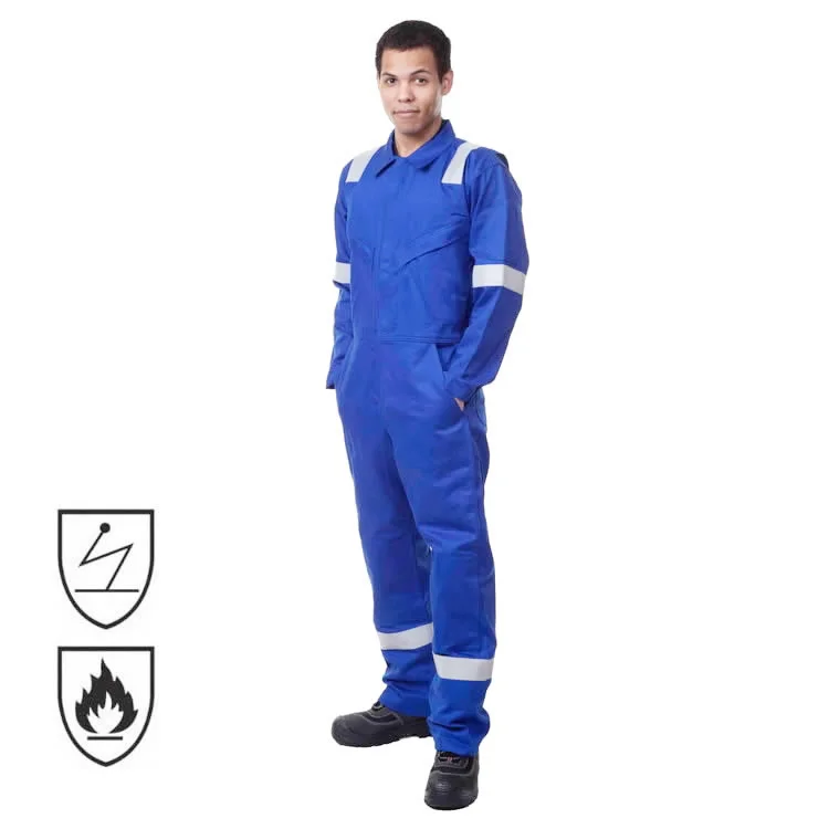 Hot Sale NFPA 2112 EN 11612 Fire Retardant Mining Construction Worker China Workwear Overalls