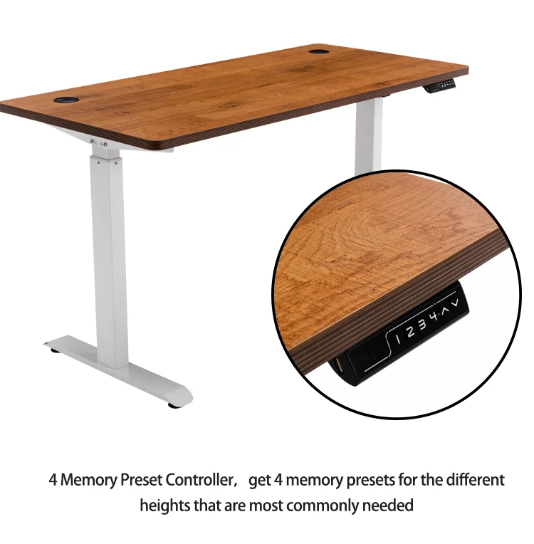 Height adjustable metal frame sit stand desk electric height adjustable desk standing