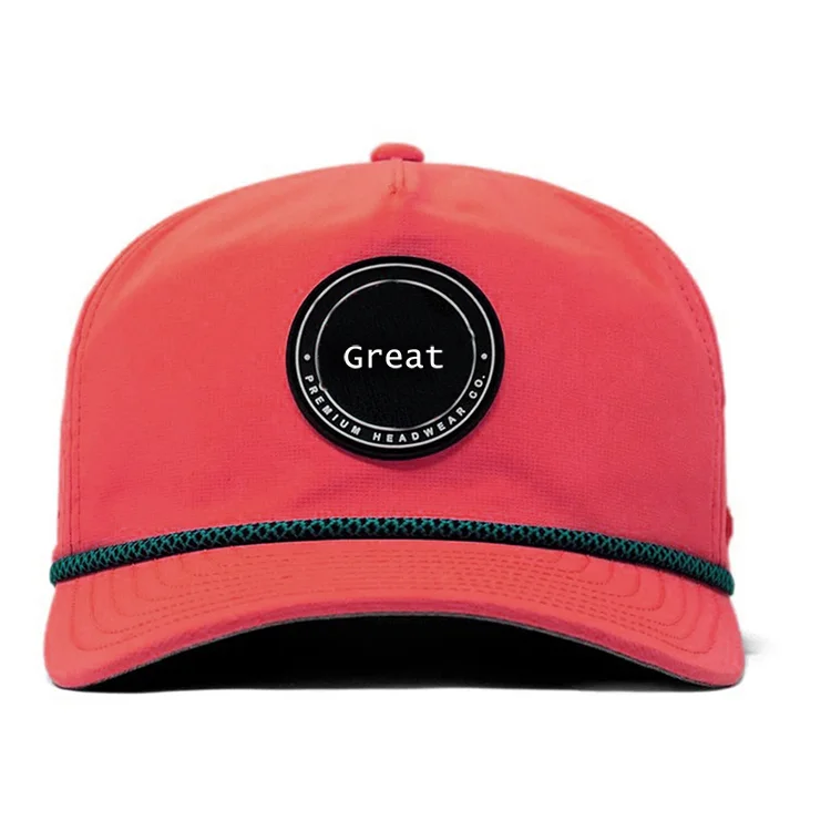 Custom Rubber Patch Laser Cut Patch Fitted Customized Gorras Wholesale Baseball Cap