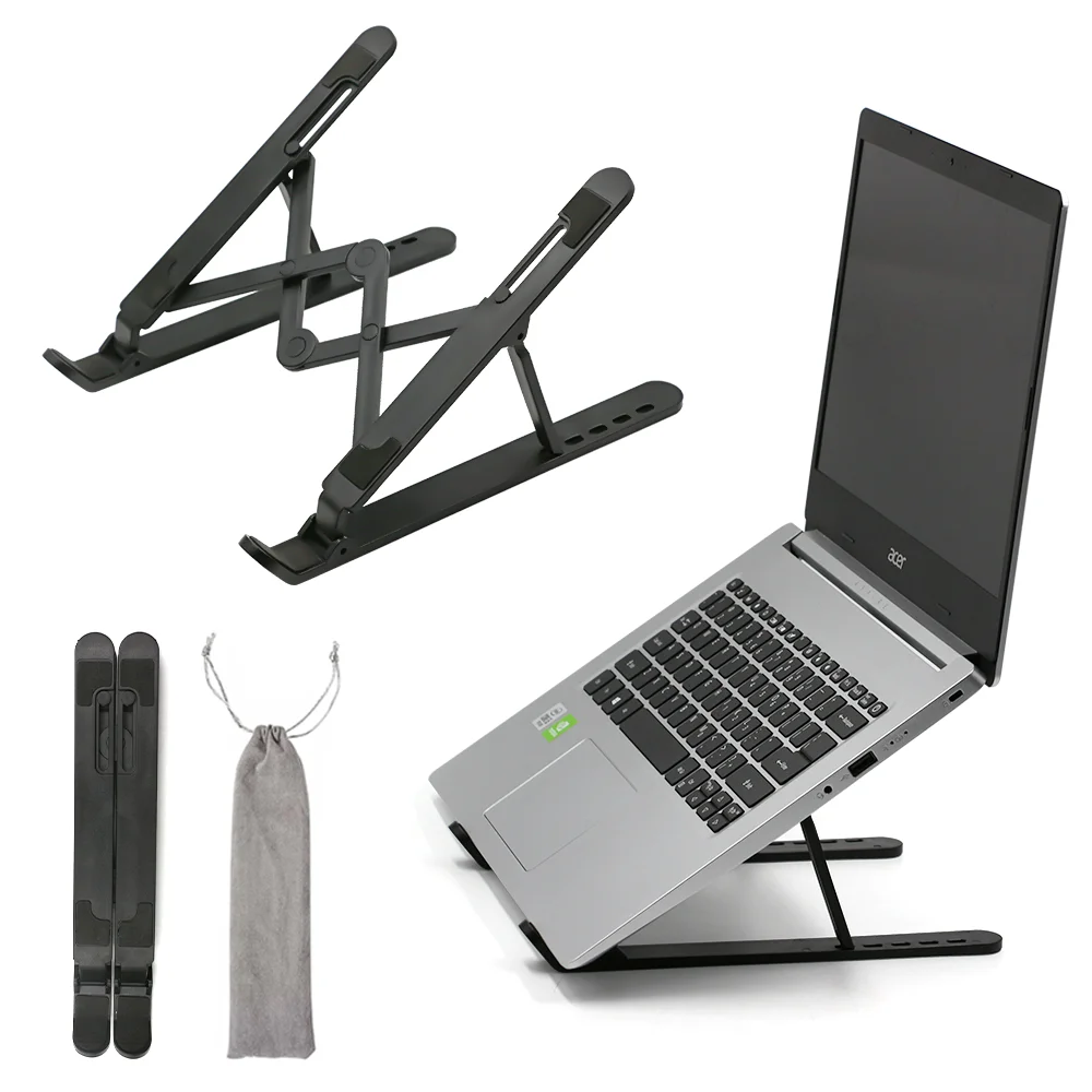 Yongli soporte para laptop holder plastic Tablet PC lap top portable foldable adjustable laptop stand