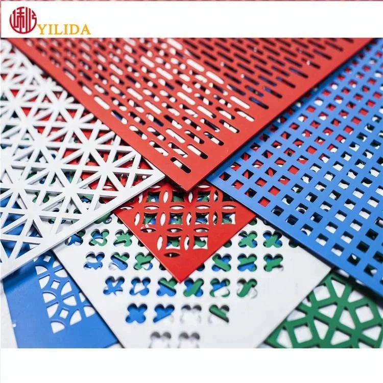 PVDF Coated Aluminum Perforated Metal Mesh for Curtain the Wall