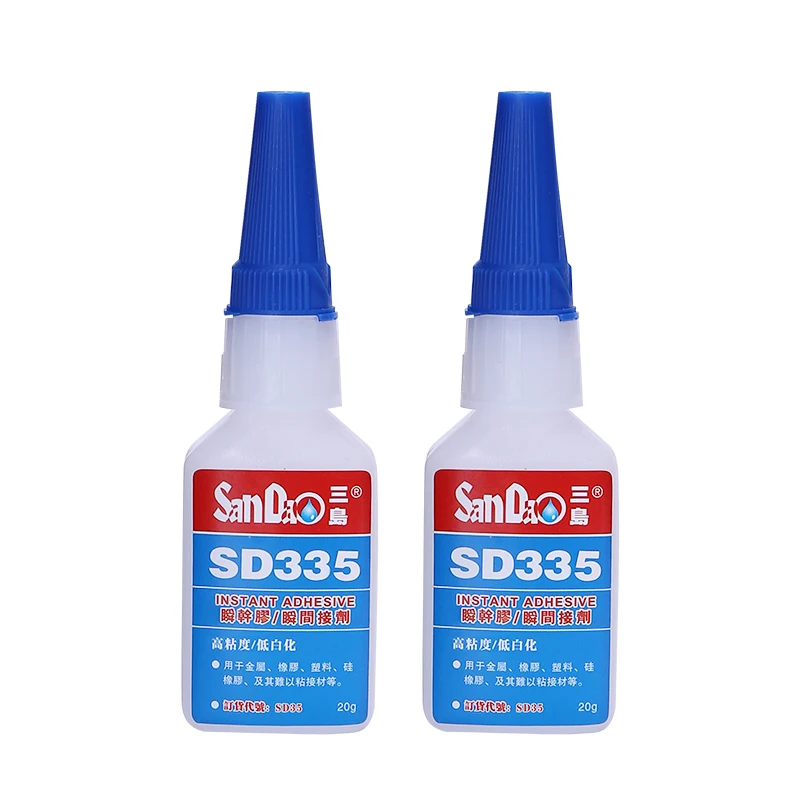 Free Sample Metal Rubber Fast Dry Super Glue Sd335 Waterproof Cyanoacrylate Adhesive Super Glue