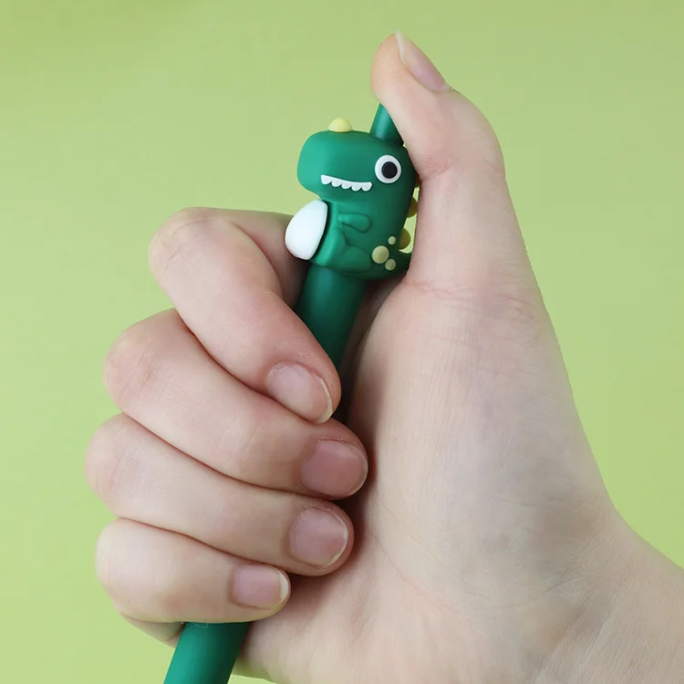 Fashion cute silicone egg dragon pressing pen small fresh and cute student writing pen