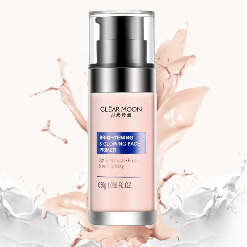 Glowing makeup brightening cosmetic facial primer