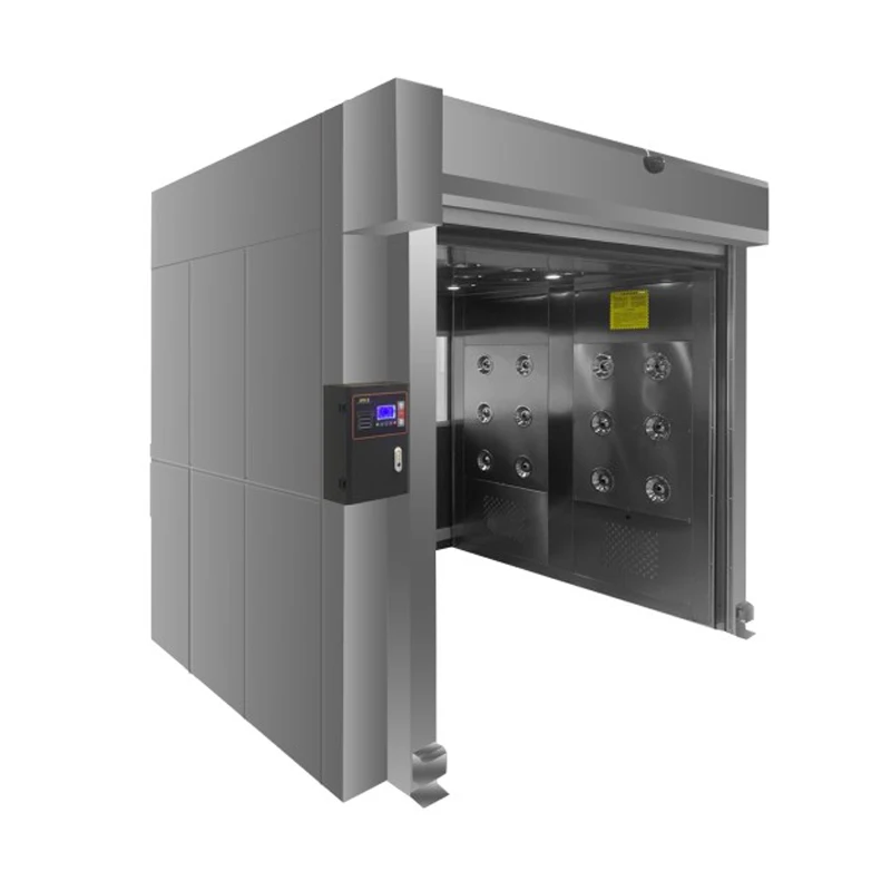 Superior Quality Stainless Steel Fast Rolling Door Cargo Air Shower For Clean Room