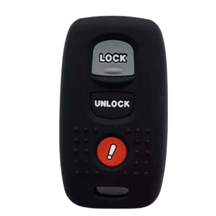 Silicone Gel Keyless Entry Remote Fob 3 Buttons Car Remote Key Replacement from 2003-2005 for Mazda 3