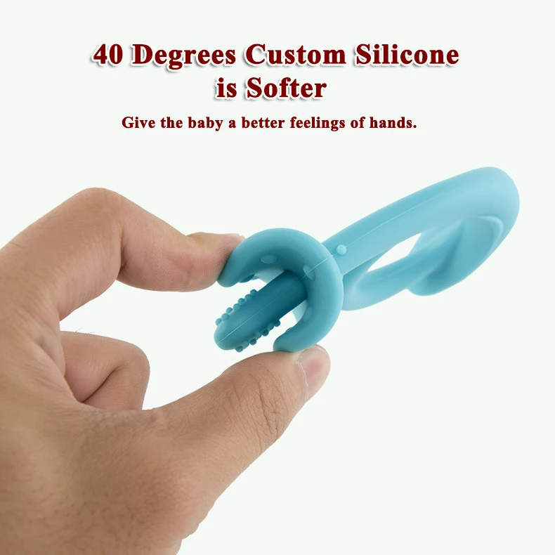 Animal Food Grade Silicone Baby Teething Toys Molar Chew Toy Wrist Teether Babi Silicon Teethers for Newborn Babies Soothing