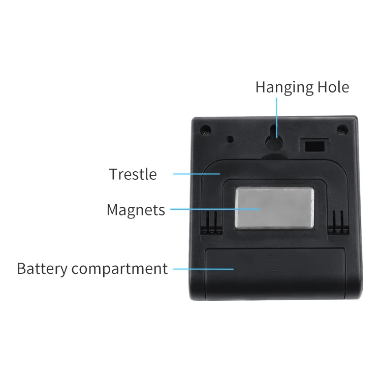 Digital Kitchen Timer with Dual Countdown Stop Watches Timer Magnetic Timer Clock with Loud Alarm