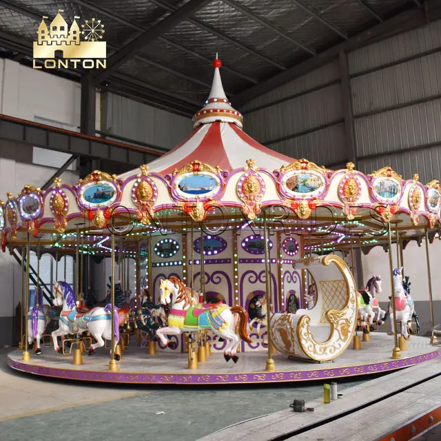 Amusement park equipment rides carousel for sale large carousel